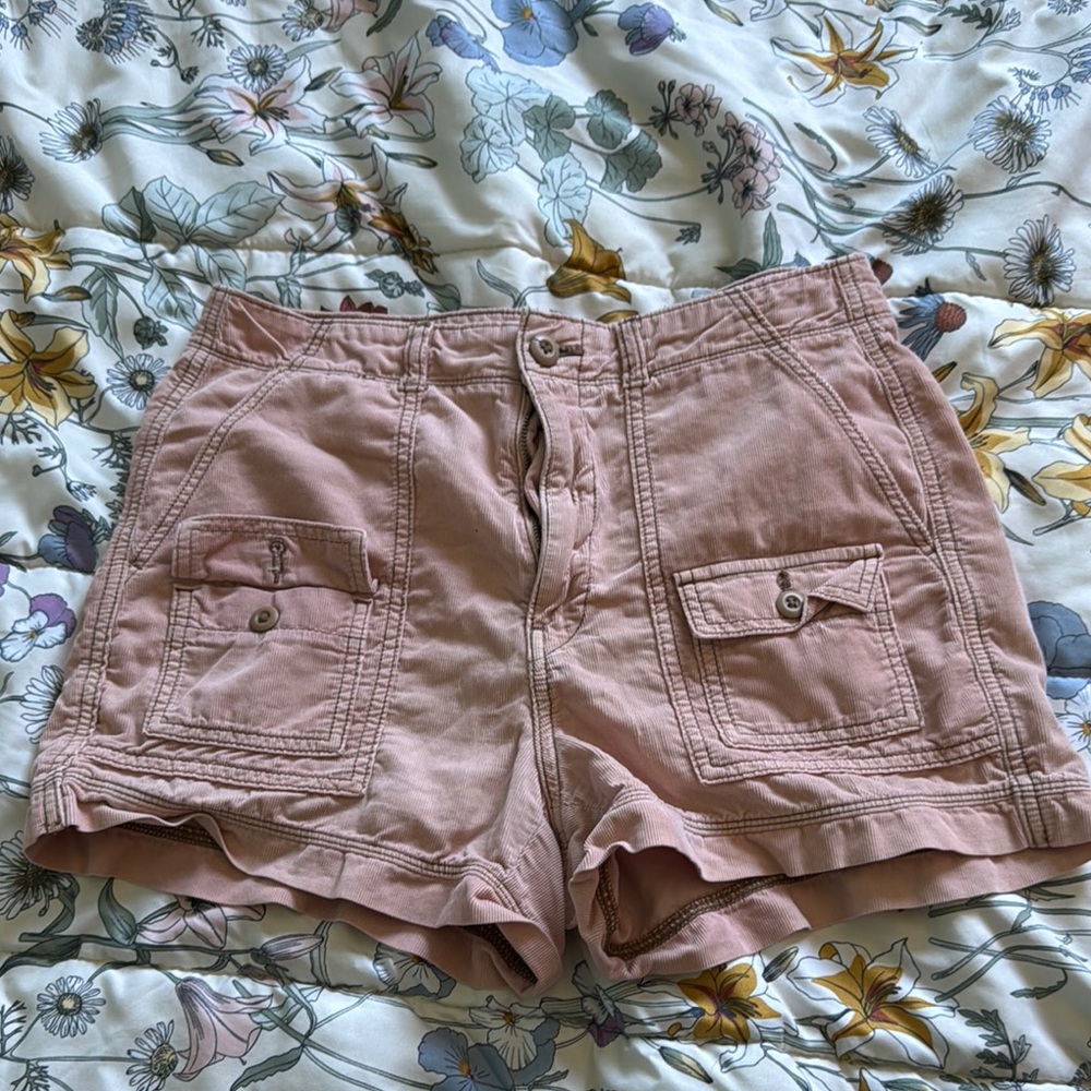 American Eagle Outfitters Pink Cargo Shorts Relaxed Fit